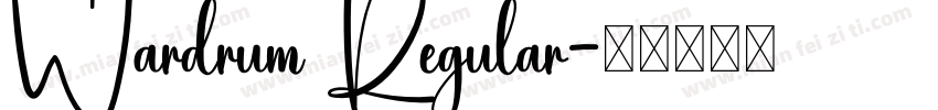 Wardrum Regular字体转换